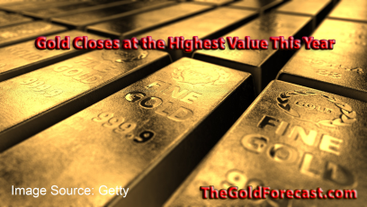Gold Closes at the Highest Value This Year